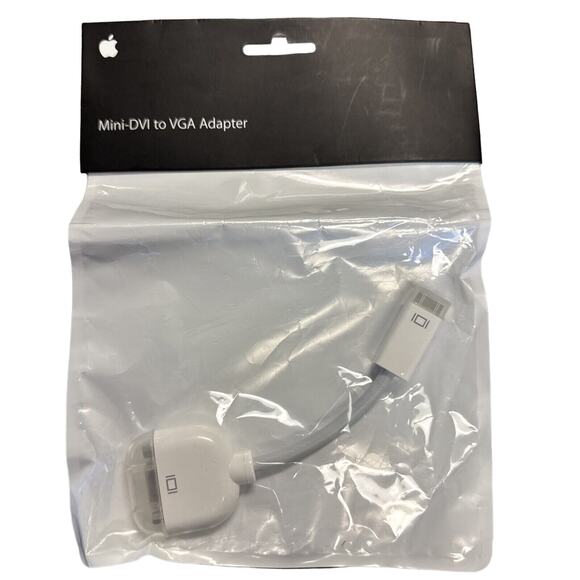Apple OEM Video Adapter (Mini-DVI) to VGA - White (M9320G/A) SEALED - Picture 1 of 2